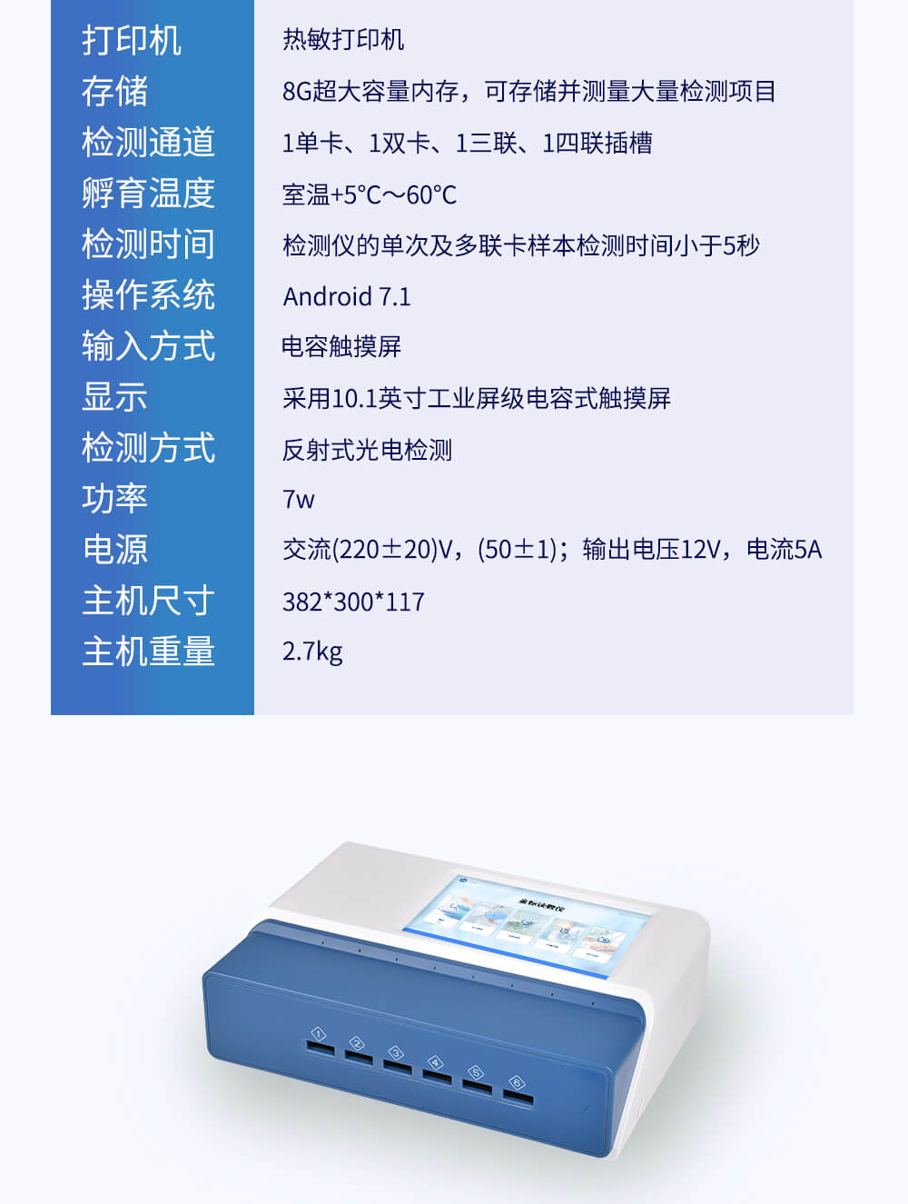 多通道金標讀數儀